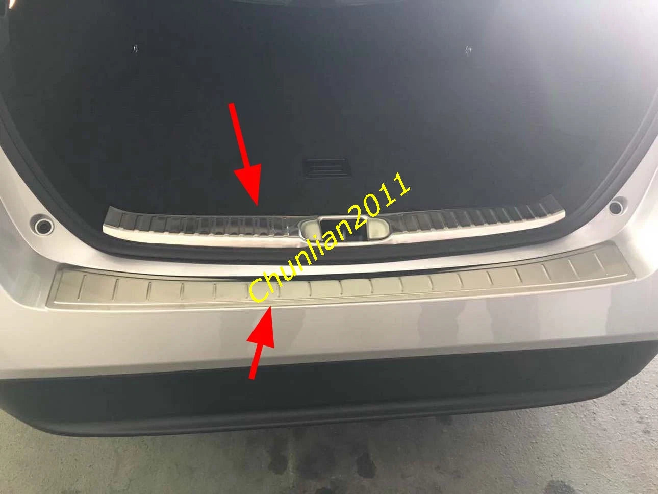 Rear Outer Bumper Protector Trim for 2016-2018 Toyota Prius (2016-2018)