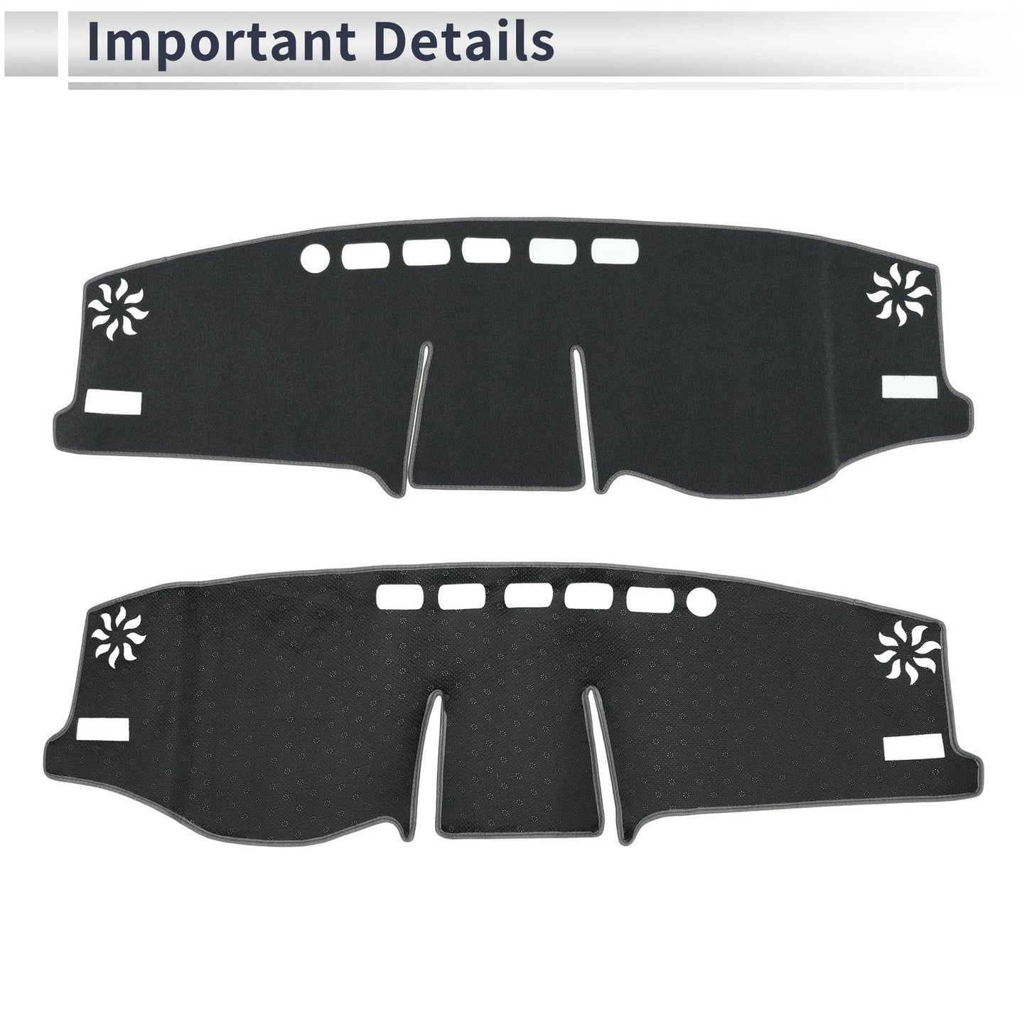 Dashboard Cover Mat for Toyota RAV4 XA50 2020-2024 Sun Protector Gray