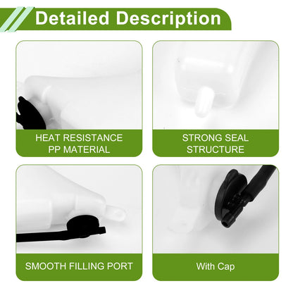 Coolant Expansion Overflow Tank w/ Cap for Toyota Hilux (2004-2017)