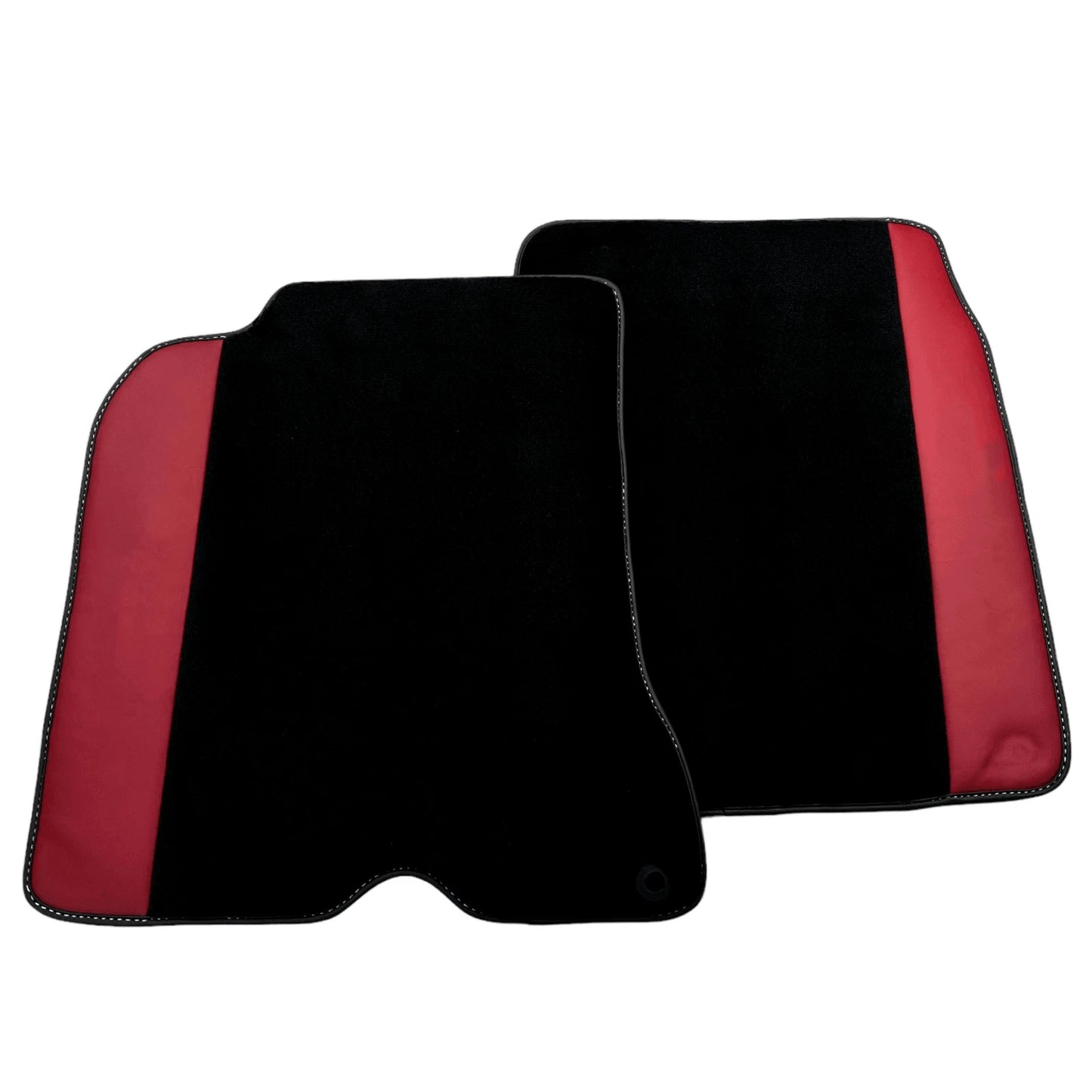 Black Floor Mats for Ferrari California T (2015-2019) - Bordeaux Nappa Leather