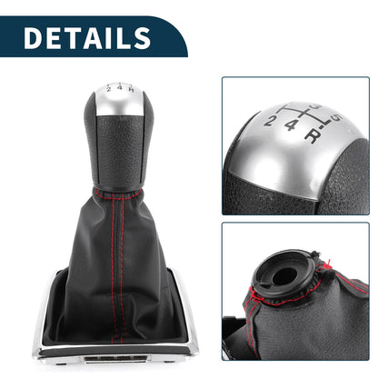 5 Speed Manual Gear Shifter Knob & Cover for Ford Focus MK2 (2004-2008)