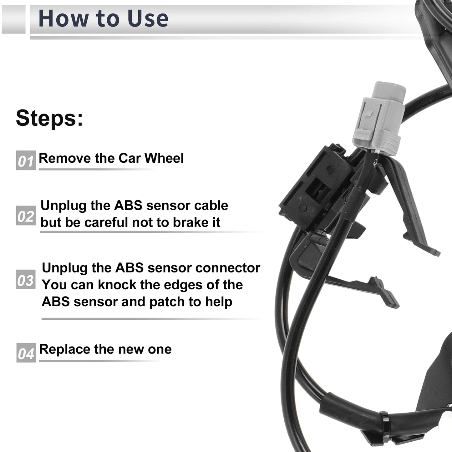 ABS Wheel Speed Sensor for Toyota Camry (2007-2011) - Front Right 1 x Sensor