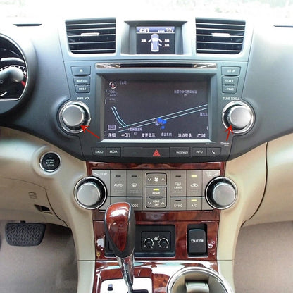Left Center Console Volume Knob for Toyota Highlander (2009–2013)
