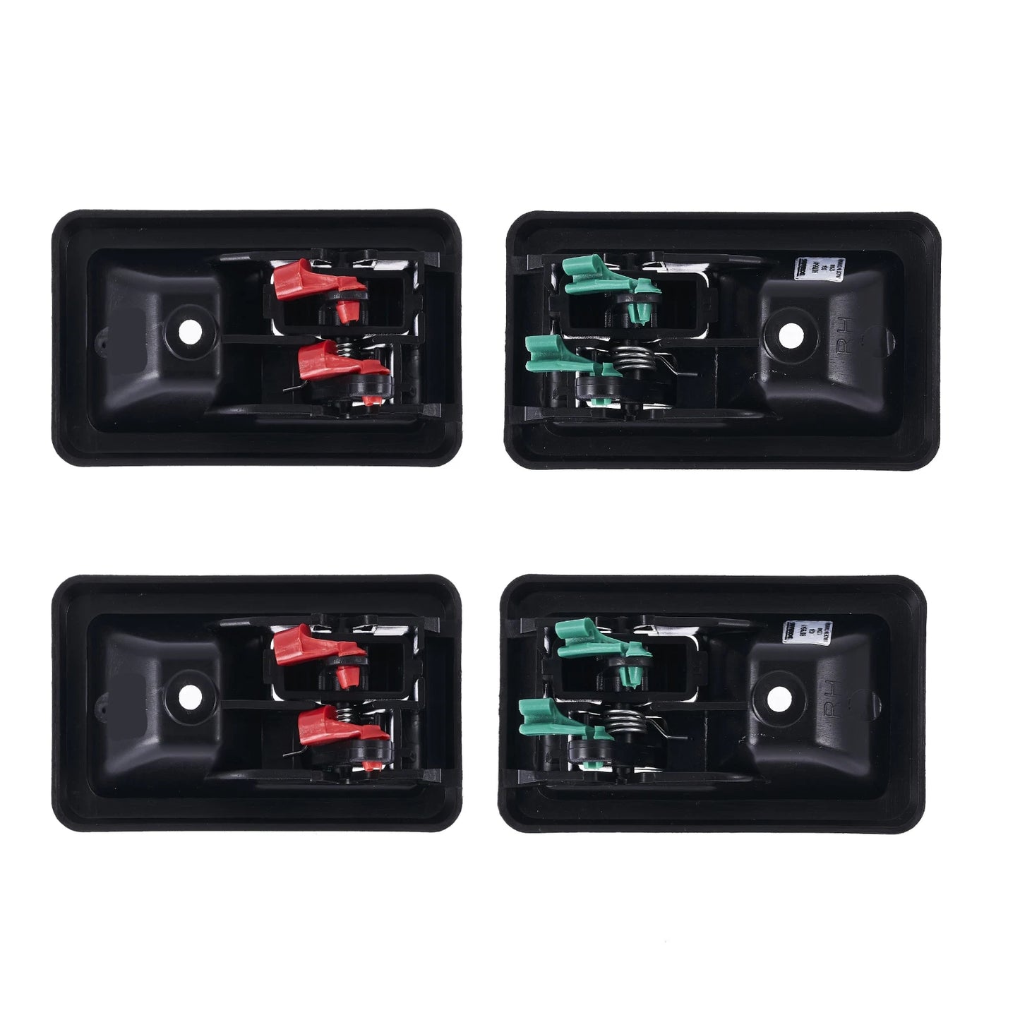 Inner Door Handle 4pcs Textured Black for Jeep Wrangler TJ (1997–2006)
