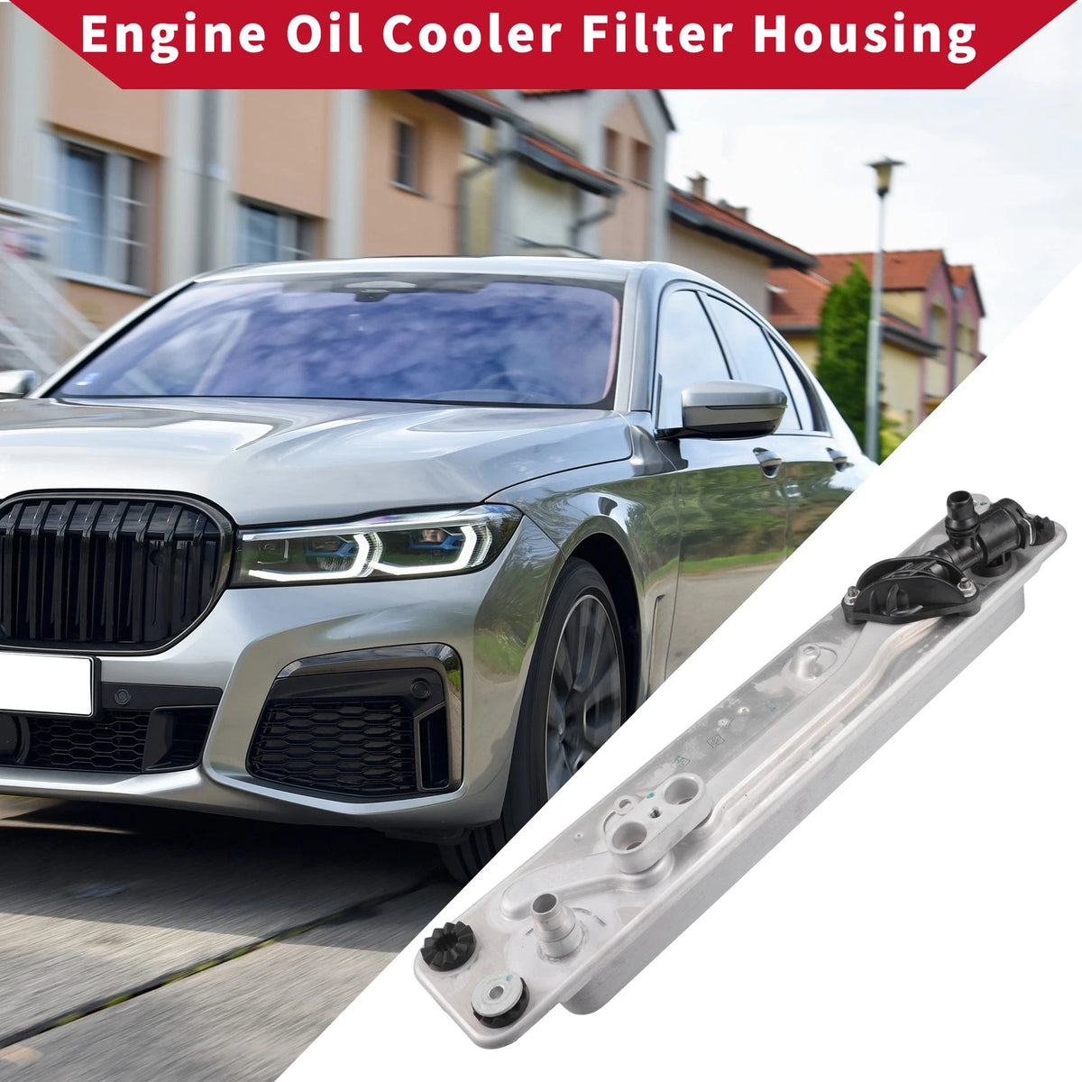 Engine Oil Cooler Oil Filter Housing with Bolt for BMW X5 X6
