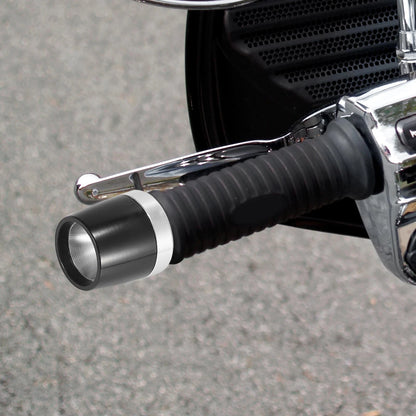 2 x 18mm Handlebar End Caps Plug CNC Aluminum Alloy for Motorcycle Silver Tone