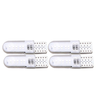4 x T10 194 W5W COB 2835 SMD 12LED Car License Light Bulbs for Universal (N/A)