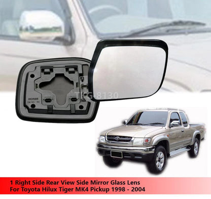 RH Rear View Mirror Glass Lens for Toyota Hilux Tiger MK4 (1998-2004)
