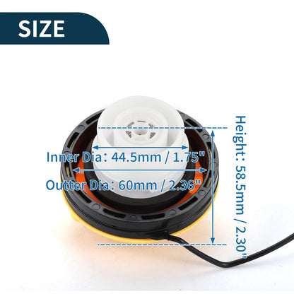 Fuel Filler Cap for Chevrolet Suburban Tahoe - Black White Yellow