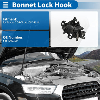 Bonnet Latch Assembly for Toyota Corolla (2007-2014) 1 x Unit