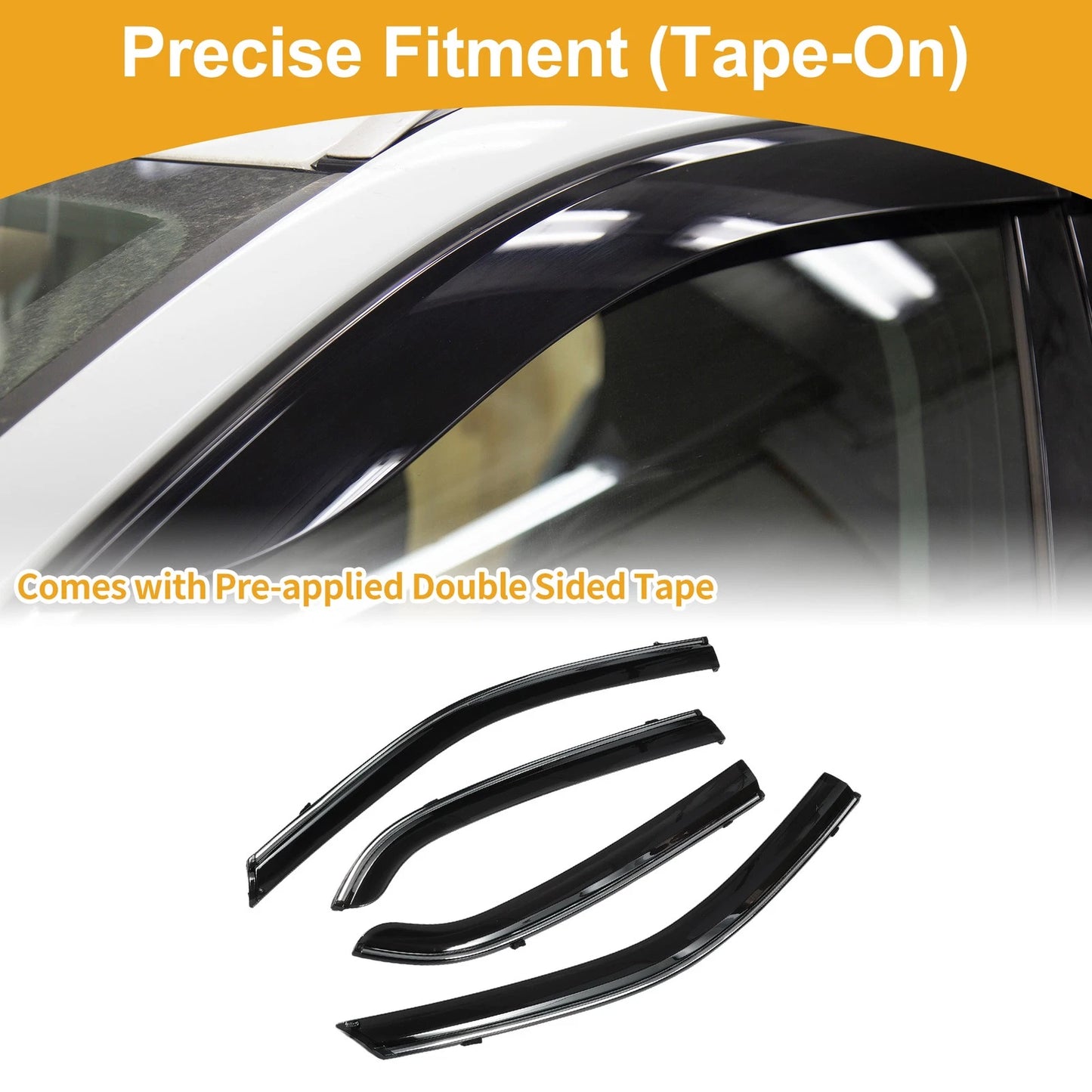 Window Deflectors 1 Set for Honda Accord Sedan (2003-2007)