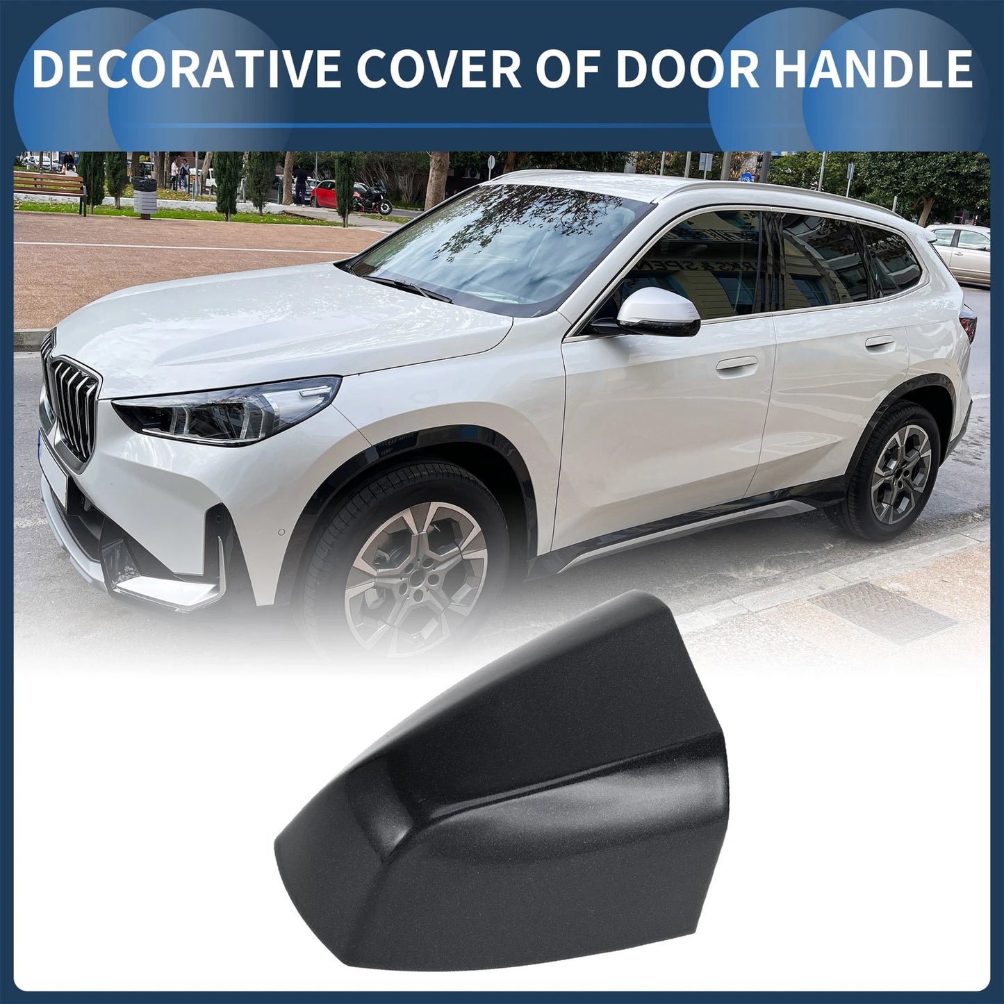 Front Left Door Handle Cover for BMW X1 (2015-2018) - Black Sapphire