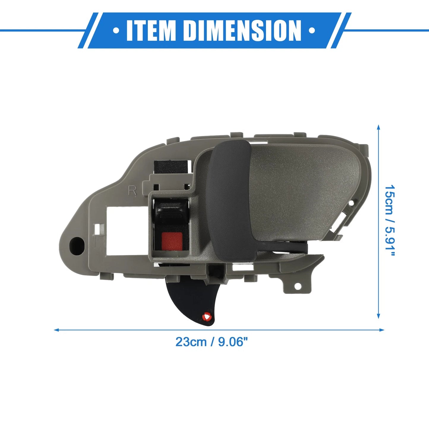 Interior Door Handle Right for Chevy Suburban C1500 Gray