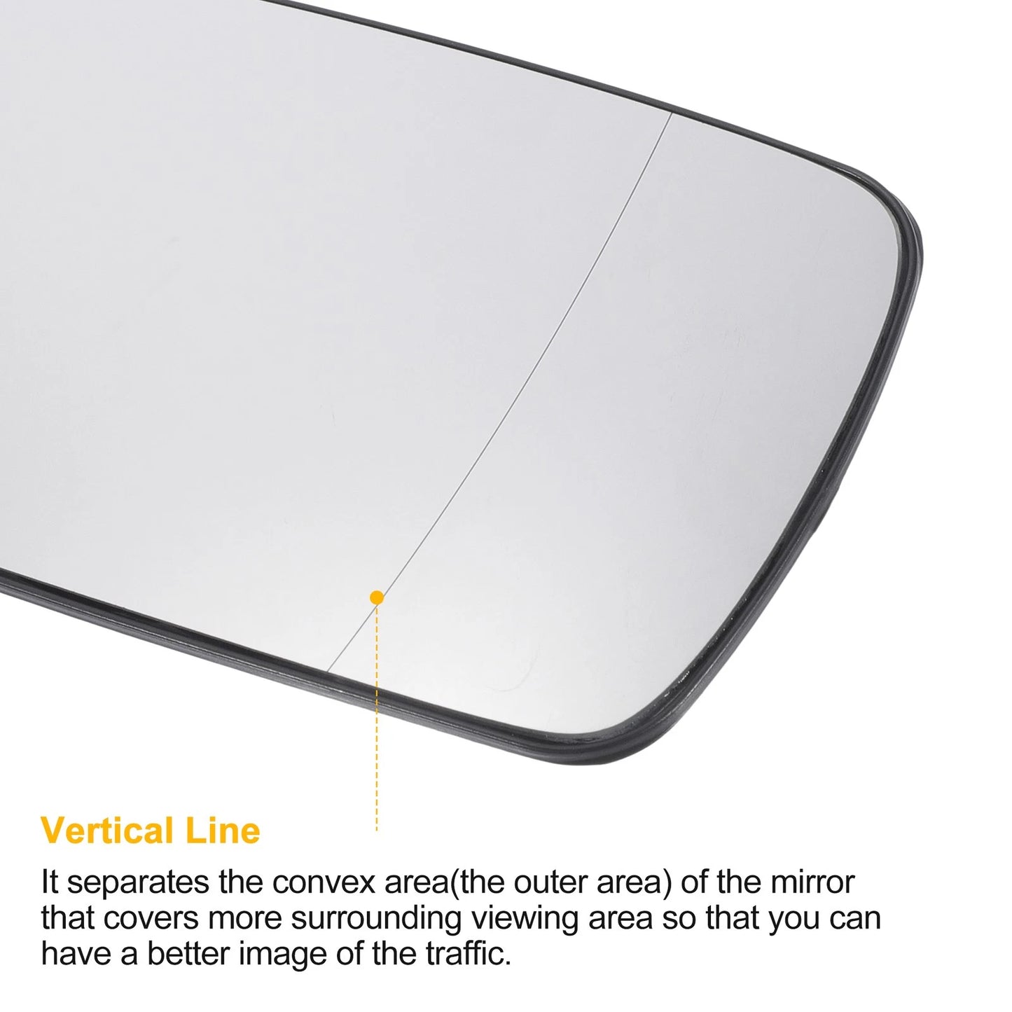 Right Side White Glass Mirror W/ Back Heated for BMW 3 Series E30-E36