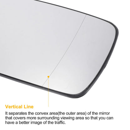 Right Side White Glass Mirror W/ Back Heated for BMW 3 Series E30-E36