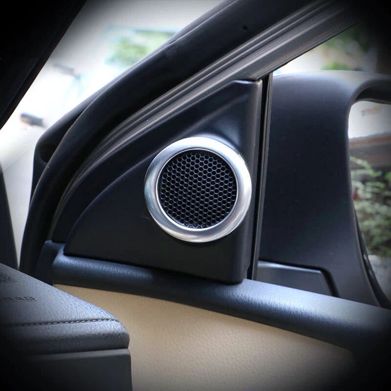 Side Door Tweeter Speaker Grill Cover Trim Fit For Toyota Corolla 2014-2018