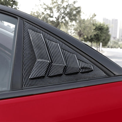 2 x Carbon Fiber Side Window Louver Shutter Cover for Cadillac ATS (2013–2019)