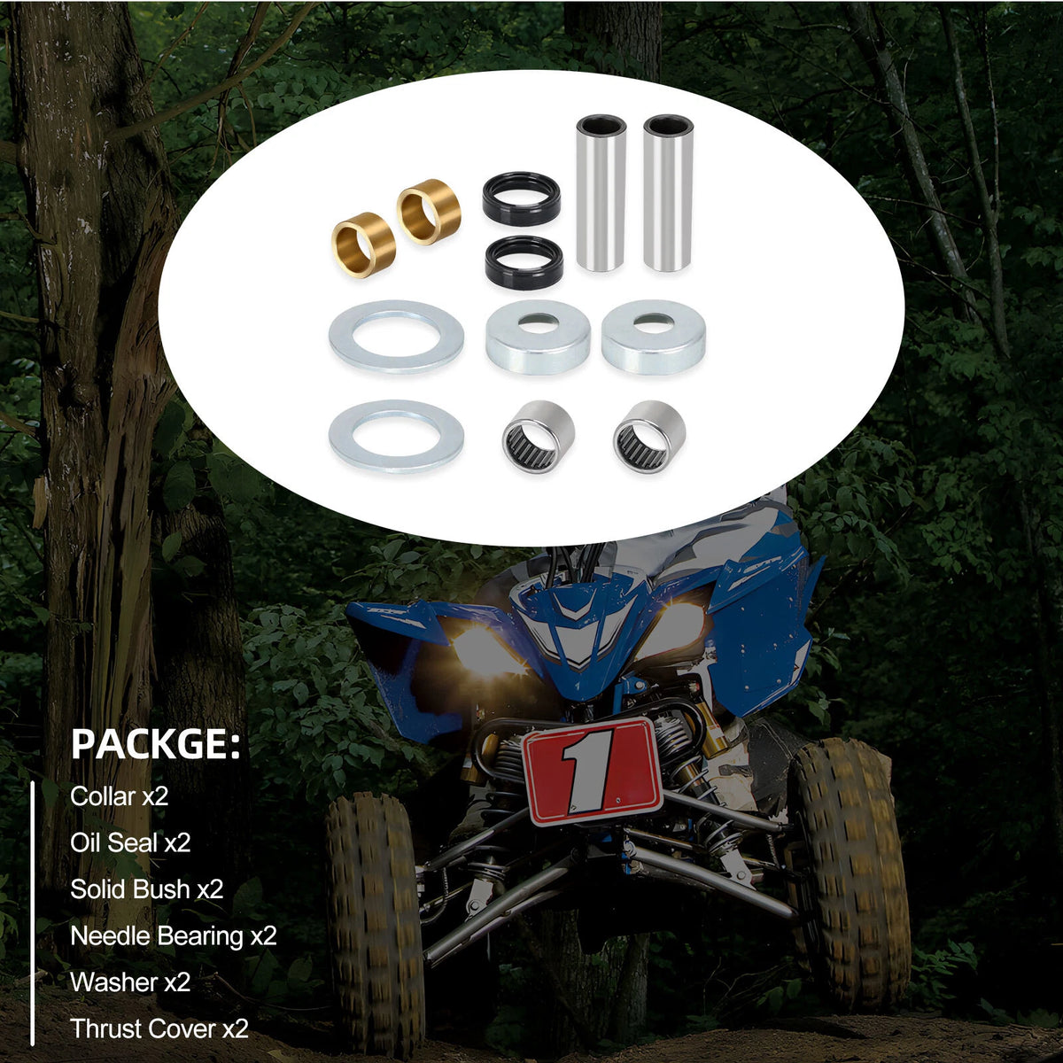 Swing Arm Bearing Bushing Seal Kit for Yamaha YFZ450SE (2007–2008)