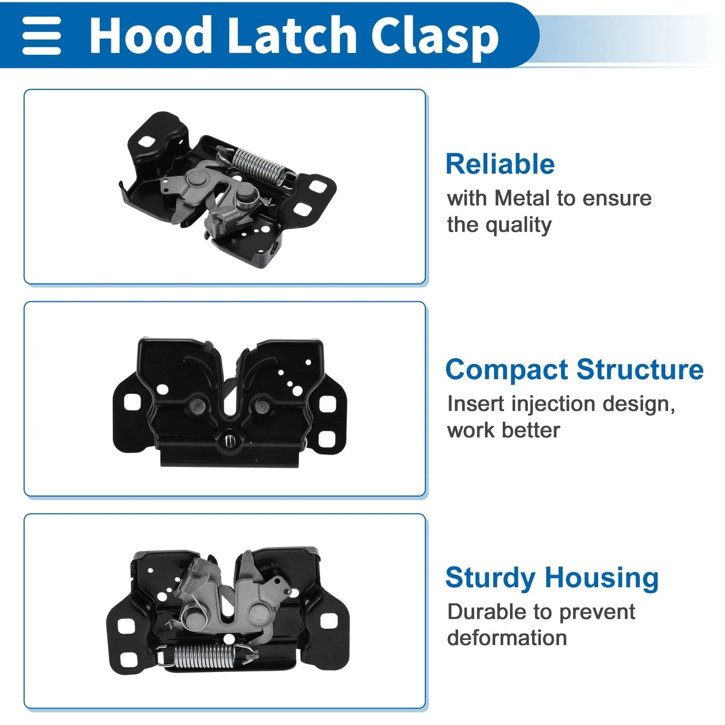 Hood Latch Assembly for Jeep Cherokee (2014-2022) 1 x Pc