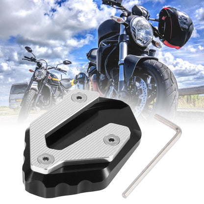 Kickstand Plate Side Stand Pad Black for Yamaha MT-07 XSR700 FZ-07 (2015–2023)