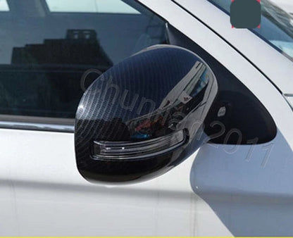 Rearview Side Mirror Covers for Mitsubishi Outlander (2013-2020) 2 x Fiber