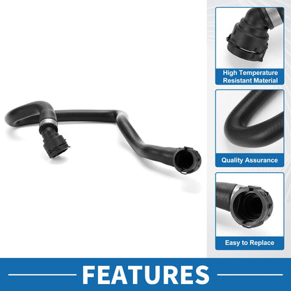 Radiator Hose for BMW 320i 2013-2015 Rubber Black 1 x Piece
