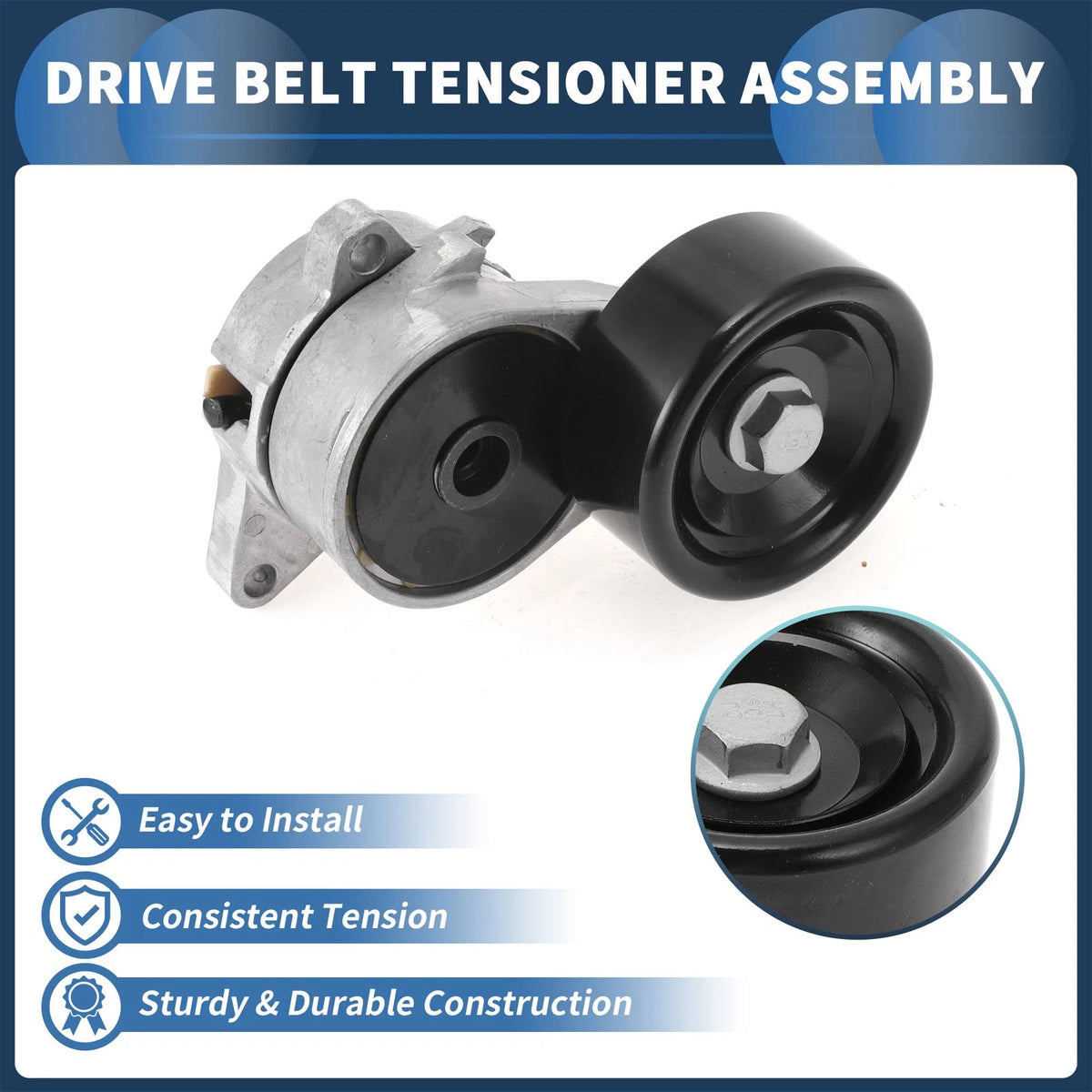 Belt Tensioner for Acura TL Metal 1 Pc (2009-2014)