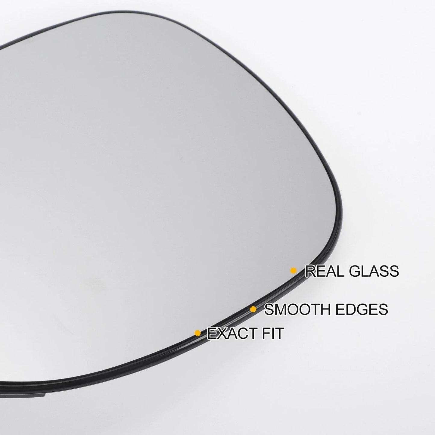 Left Side Heated White Mirror Glass for Honda Civic (2005-2012)