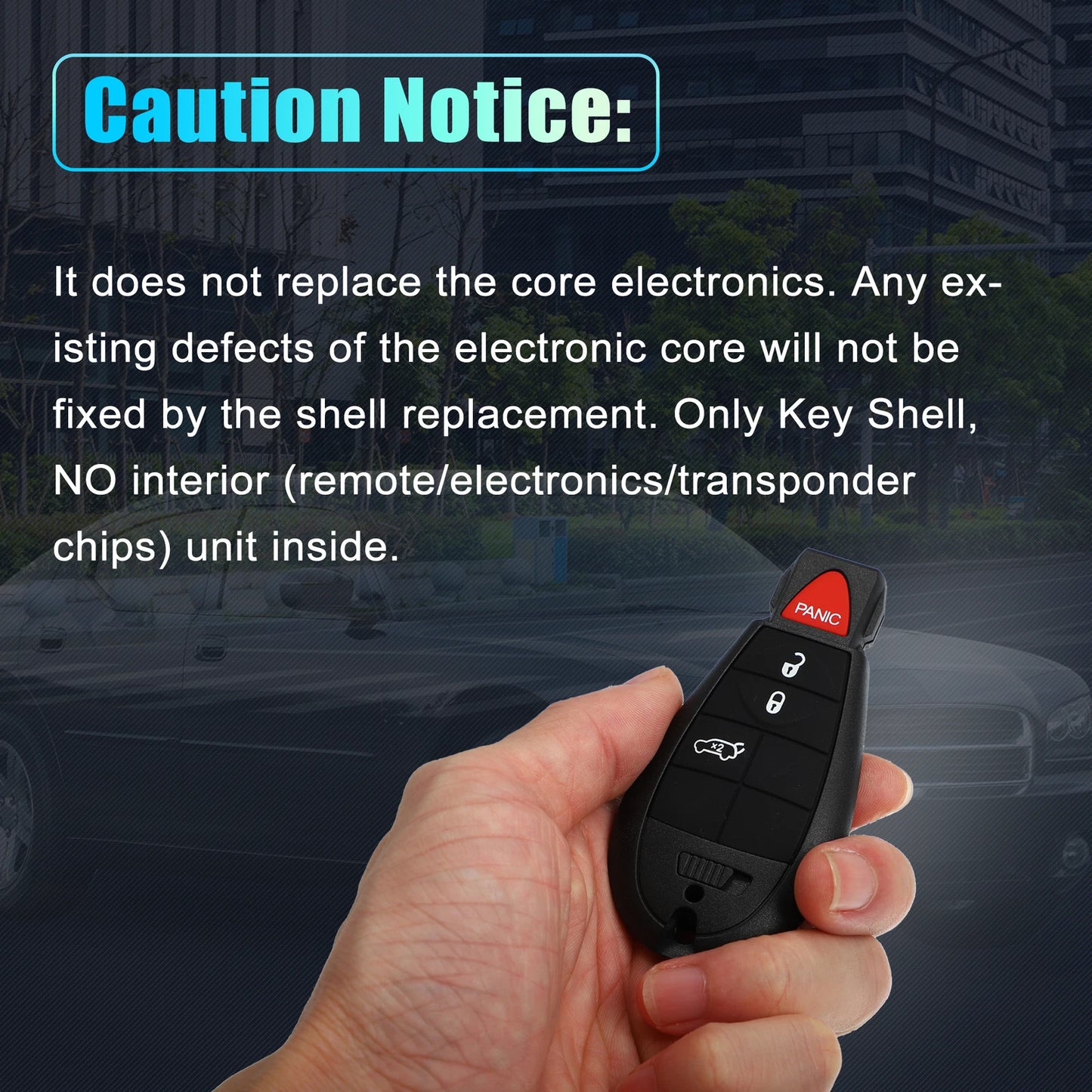 Keyless Entry Remote Key Shell Cover for Dodge Chrysler ( Specified)