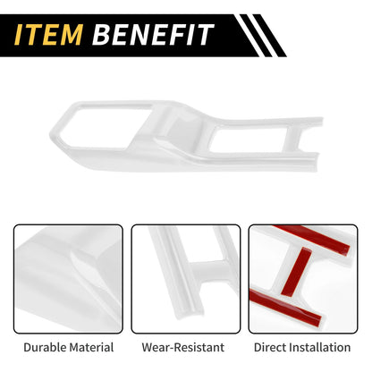 4WD Gear Shift Panel Cover Trim for Jeep Wrangler JL JLU (2018-2024) White