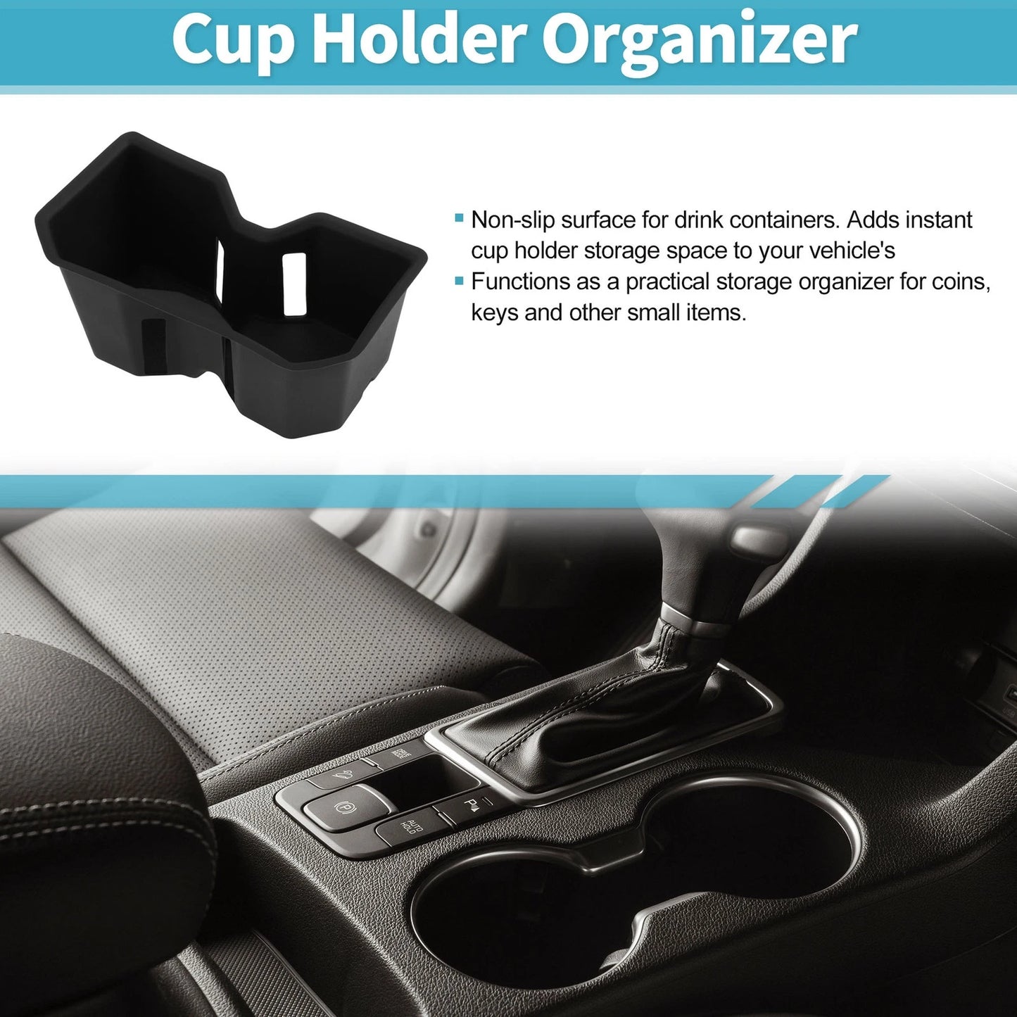 Center Console Cup Holder Organizer 1 pc for Toyota Tundra (2022–2026)