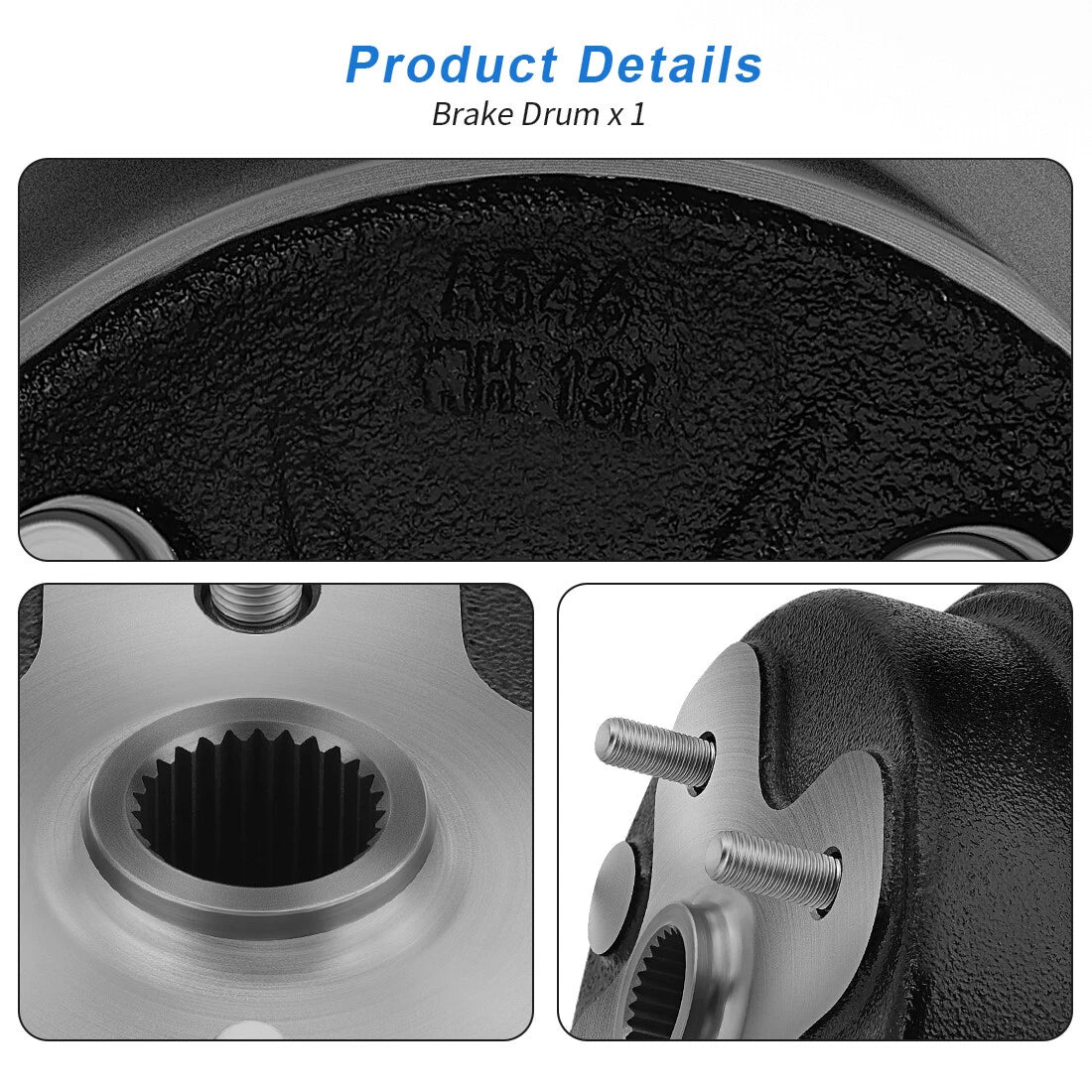 2 x Front/Rear Wheel Brake Drum Hub for Yamaha Timberwolf 250 YFB250FW