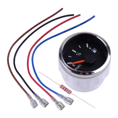 52mm Gas Fuel Level Gauge for Car Marine Boat Fuel Tank Indicator (12V-24V)