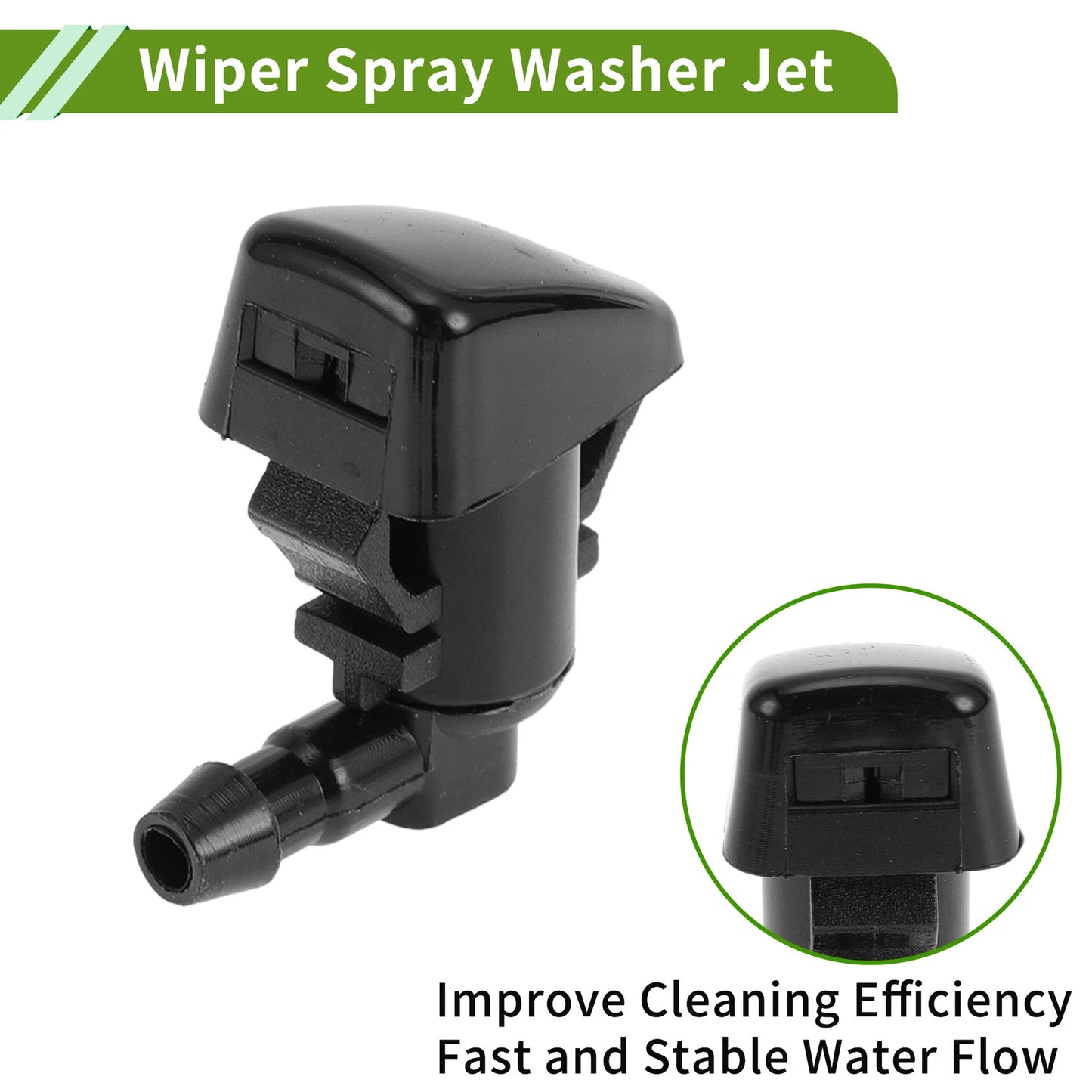 Windshield Washer Nozzle with Hose Connector for Ford (2008-2011)