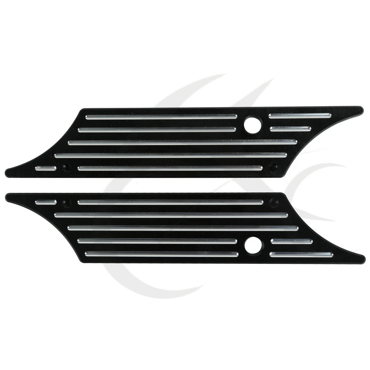 Black Saddlebag Latch Covers for Harley Street Electra Glide (1993-2013)