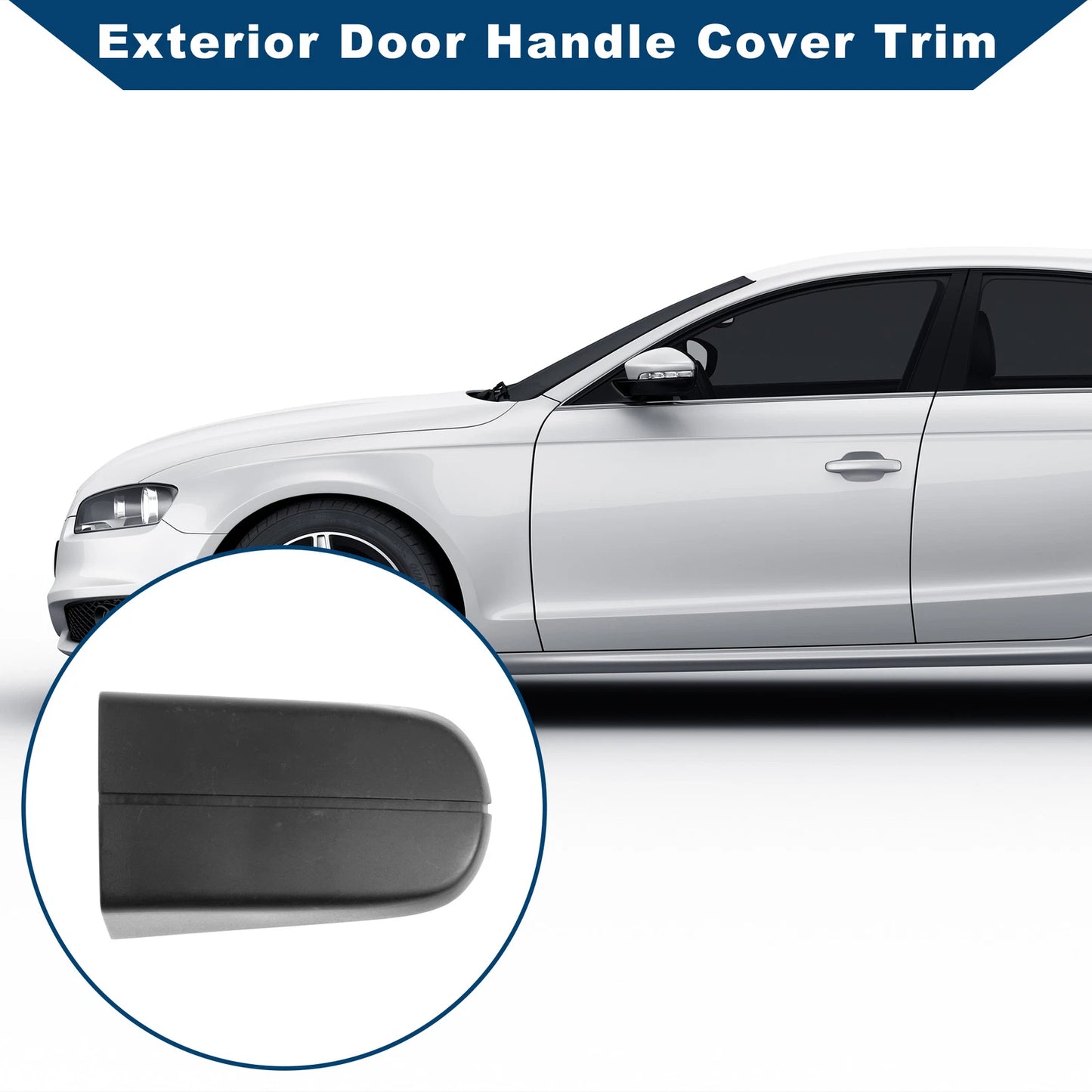 Exterior Door Handle Cover Trim for Ford KUGA MK1 2008-2012 Black ABS