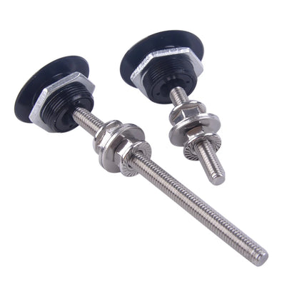2 x Push Button Bonnet Lock Set for Universal Motorsport Hood Holder