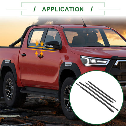 4 x Weatherstrip Window Seal for Toyota Hilux (2015)