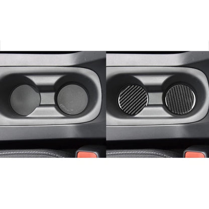 Soft Carbon Fiber Front Seat Water Cup Holder Trim for Toyota Corolla 2019-2024
