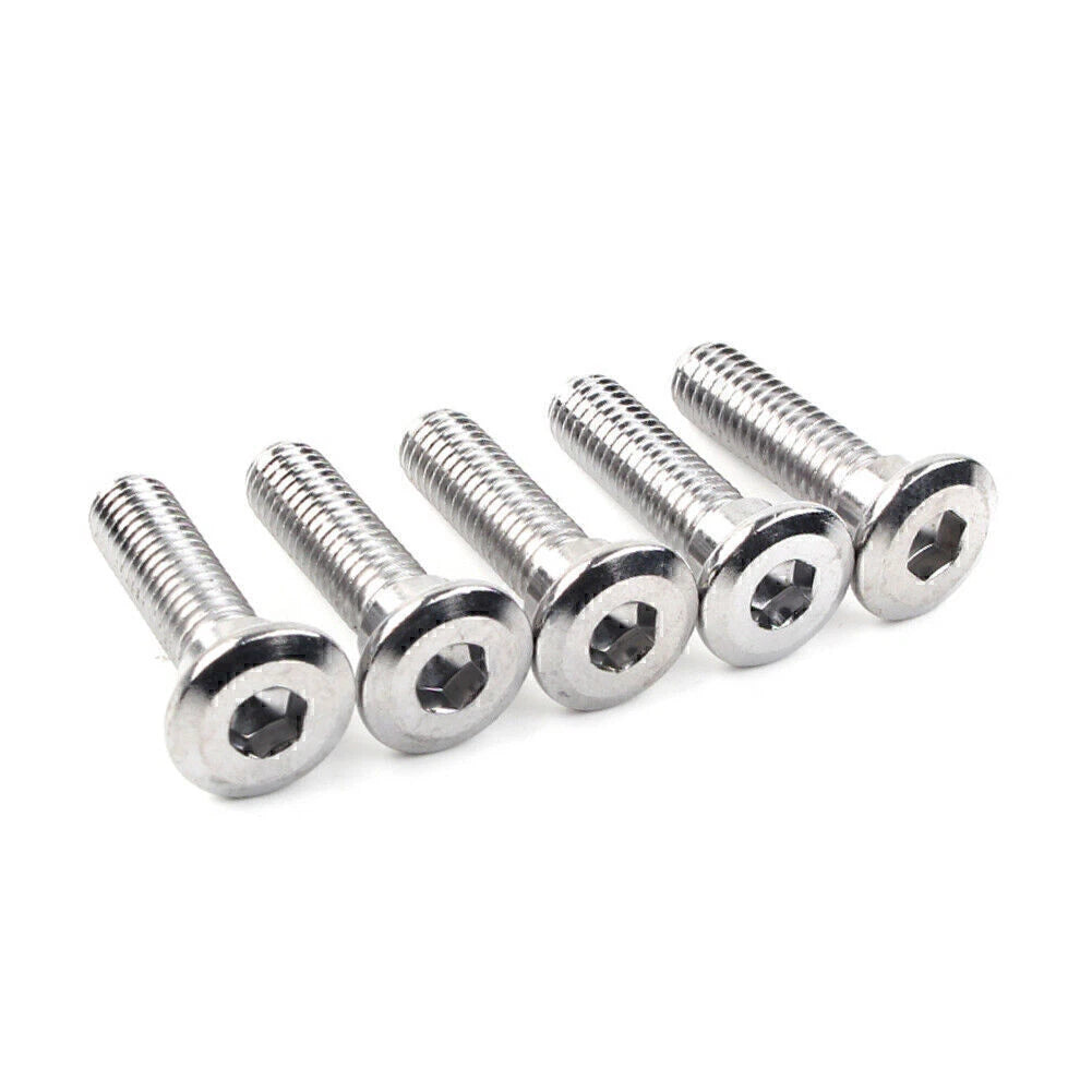 5 x M8x30mm Steel Bolts Hex Socket Disc Brake Rotor Screws Fasteners
