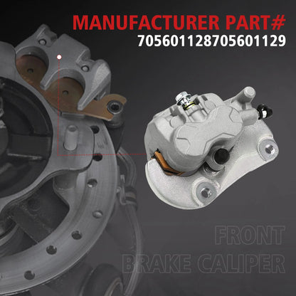 Pair Front Brake Caliper W/Pads for Can-Am Maverick 1000R (2014–2018)