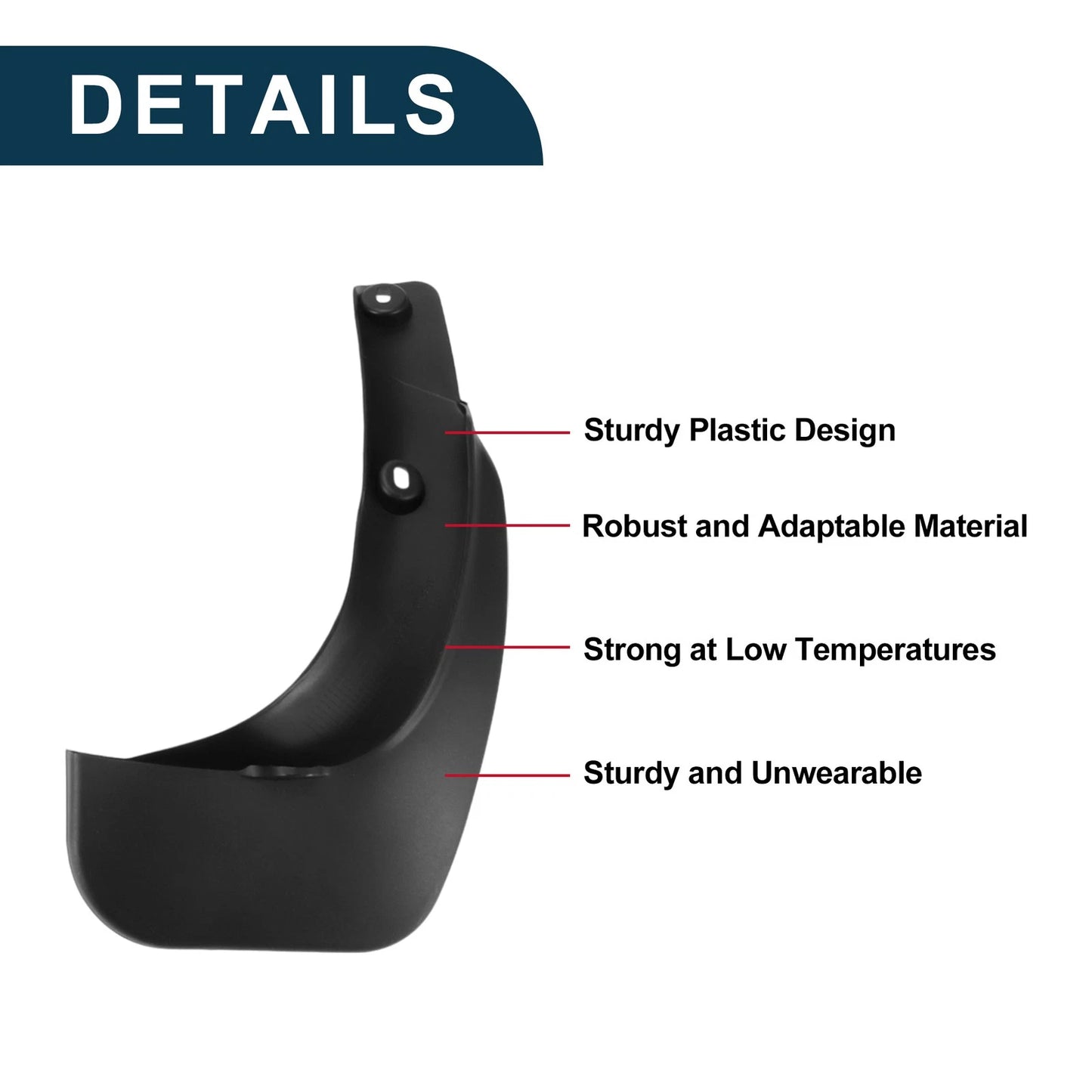 Mud Flaps Splash Guards 1 Set for Toyota Innova (2007-2010)