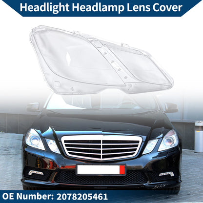 Car Front Right Headlight Lens Cover for Mercedes-Benz E350 (2009-2016)