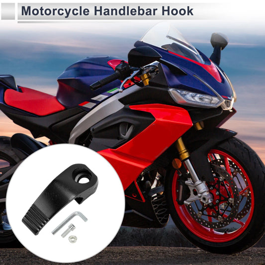Rectangle Aluminum Hanging Hook / Hexagon / Wrench Nut Black for Motorcycle