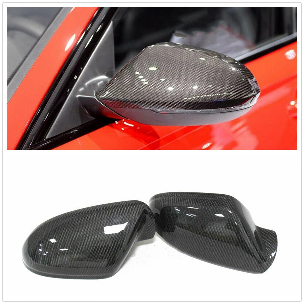 Carbon Fiber Mirror Housing Covers for Audi A6 C7 S6 RS6 (2012-2018)