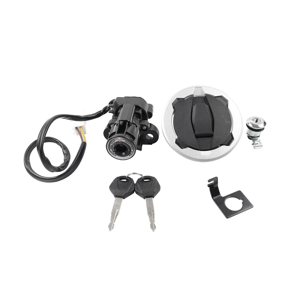 Ignition Switch Lock Fuel Gas Cap Key Set for Kawasaki Z800 Z900 Z900RS (17-23)