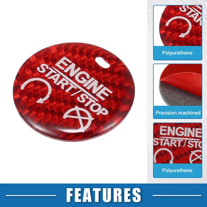 Engine Start Button Cover Trim for Ford Mustang (2015-2019) Red