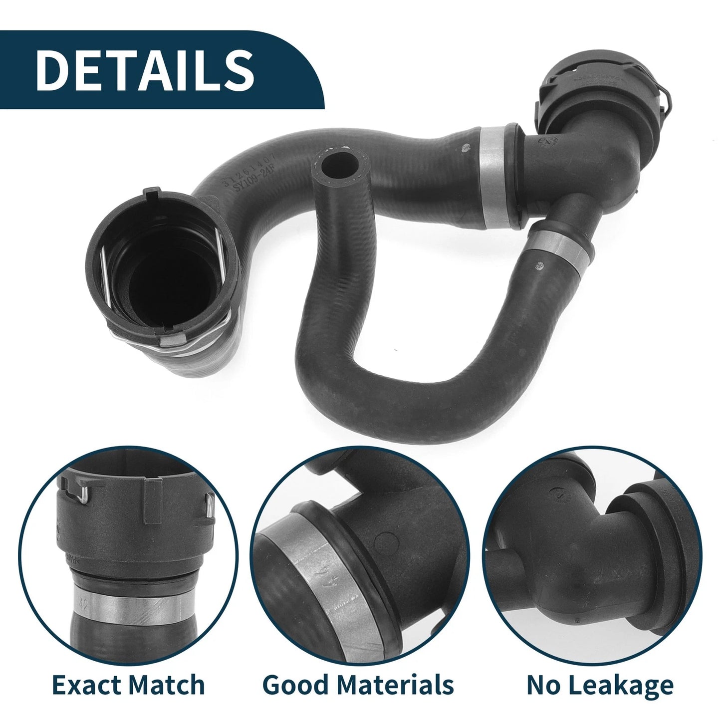Lower Radiator Hose for Volvo XC60 (2010-2016) - Rubber 1 Pc