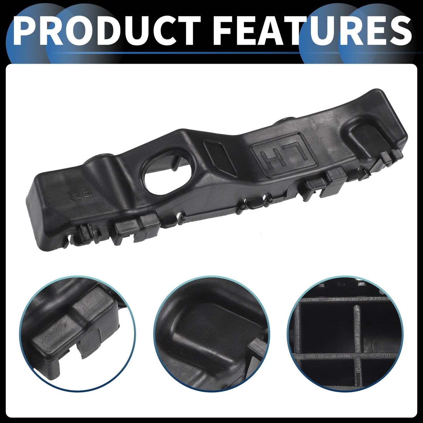 Left Front Bumper Retainer Bracket for Kia Forte (2019-2021)