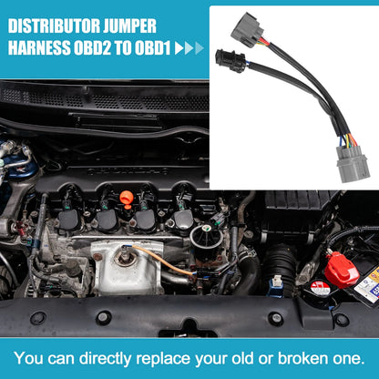 10 Pin OBD2 to OBD1 Distributor Adapter for Honda Civic (1996-1998)